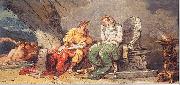 Felice Giani Numa Pompilio riceve dalla ninfa Egeria le leggi di Roma oil painting on canvas